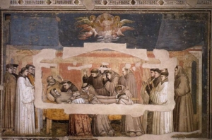 Death of Francis, by Giotto (Basilica of Santa Croce, Florence, Italy)